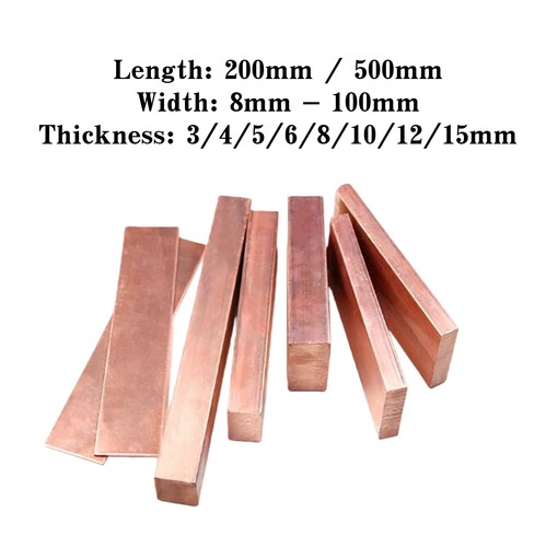 Copper flat bar - bar, square