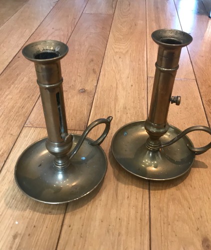 Vintage brass candlestick - vintage,