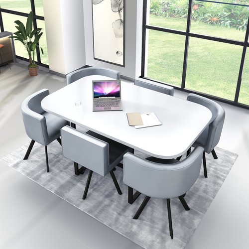 White wooden dining - ,