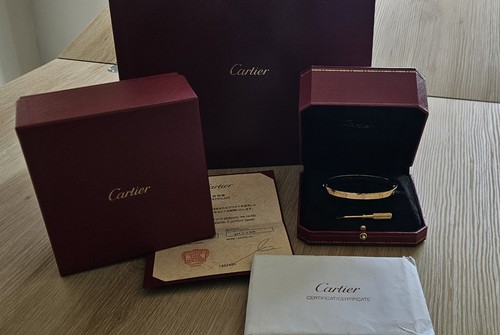 18k yellow gold cartier - gold, love