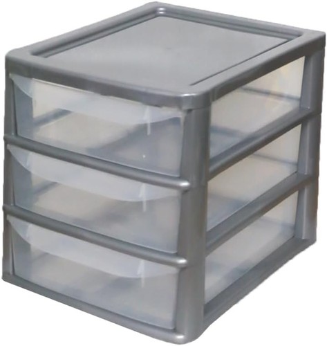 Plastic storage drawers unit - plastic,