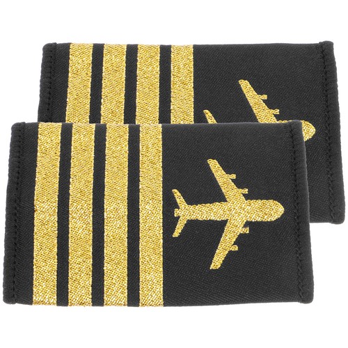 2pcs pilot uniform - 2pcs, epaulets