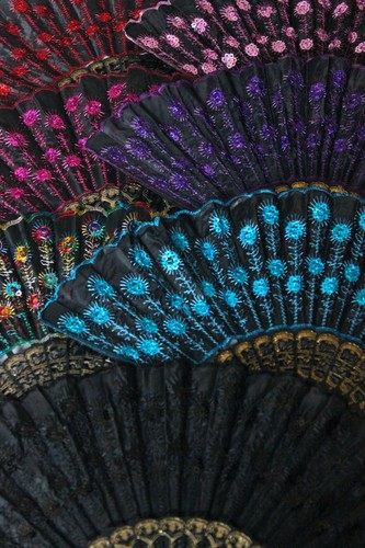 Embroidered fabric folding - fabric,