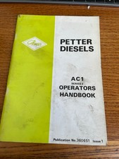 Petter Diesels AC1 Series 2