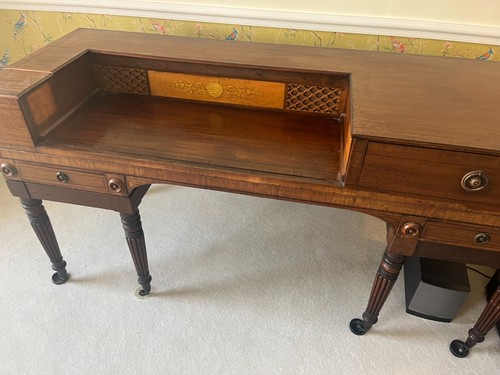 Antique spinet writing - spinet, desk
