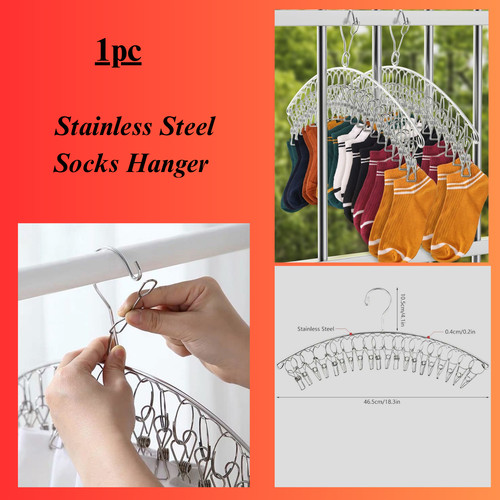 Socks clip stainless - socks, steel