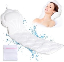 Soft Full Body Bath Pillow for Bathtubs, Saunas, Small Pools, LG Suction Cups