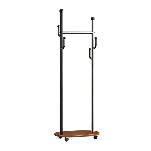 Rolling clothes rack with - clothes,
