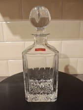 Royal Brierley Heavy Lead Crystal Decanter & Stopper undamaged VGC Christmas VTG