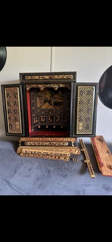 Straits chinese red gold - red, &