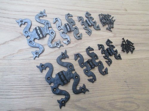 Pair vintage ornate cast - of,