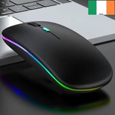 Wireless Mouse Bluetooth Rechargeable Slim for Laptop PC Computer MacBook iPad