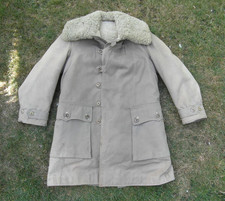Genuine WW2 Swedish Army Winter Sheepskin Shearling m1909 Coat Heavy Weight
