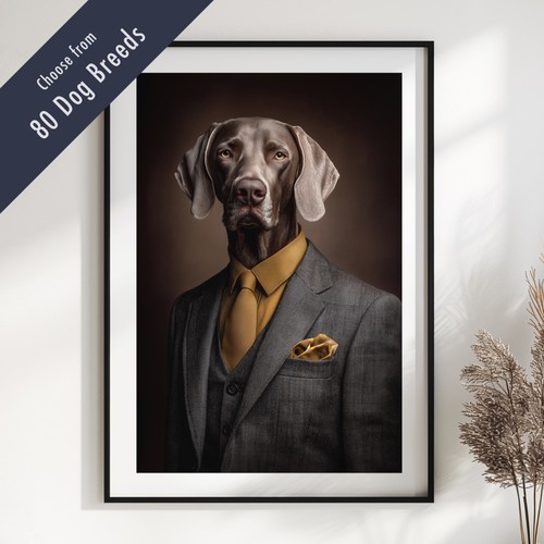 Smartly dressed dog portrait - smartly,