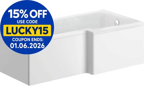 1700mm shaped white - shaped,