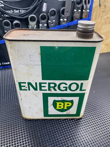 Energol motor oil tin - energol,