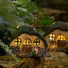 Solar tree log cabin  house