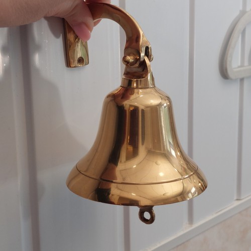 Vintage solid brass ship - vintage,