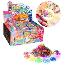 14,400 Loom Bands Set Mix Colours Glitter Neon Bracelet Making Kit DIY Crafts