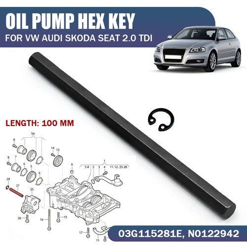 Oil pump balance shaft hex - balance,
