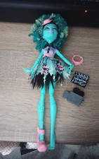 monster high dolls g1 honey swamp teal movie extra accessories + missing shoe 