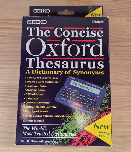 Seiko concise oxford thesaurus - seiko,