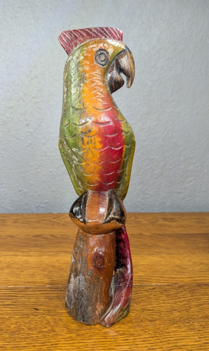 Vintage macaw parrot hand - parrot,
