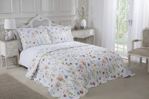 Floral patchwork quilted - floral,