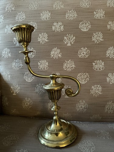 Brass candlestick holder - candlestick, 11”