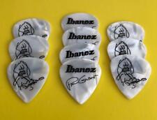 10 Ibanez Paul Gilbert PGM Mr Big Guitar Picks Pick Plectrum WHITE - 0.9mm Thick