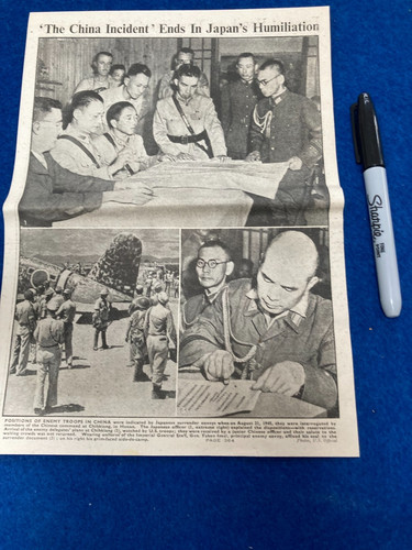 1945 ww2 news clipping - ww2,