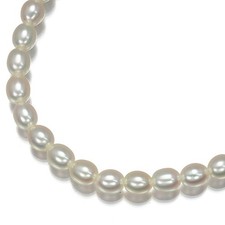 Auth Mikimoto Necklace Freshwater Pearl 3.6mm-3.8mm 18K 750 Yellow Gold