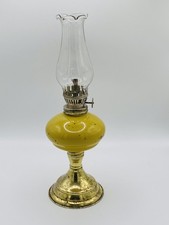 Vintage Yellow Painted Glass