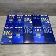 10 x Used VHS Tapes Philips HG