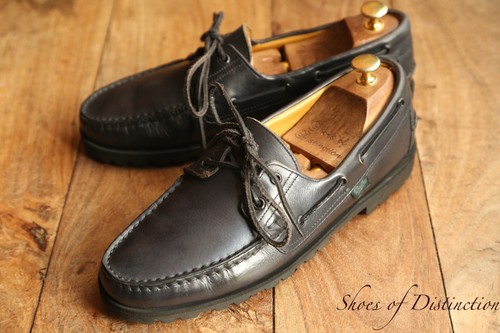 Paraboot navy blue leather - navy,