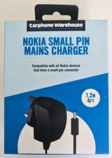 Carphone Warehouse Thin Pin (2mm) UK Charger for Nokia Phones