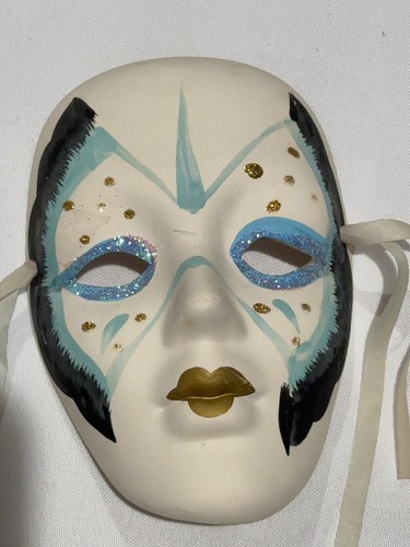 Vintage ceramic wall mask - wall,