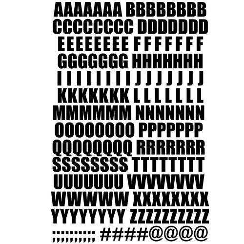 Numbers letters vinyl - 90,
