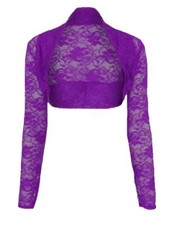 Womens LACE SHRUG Cropped