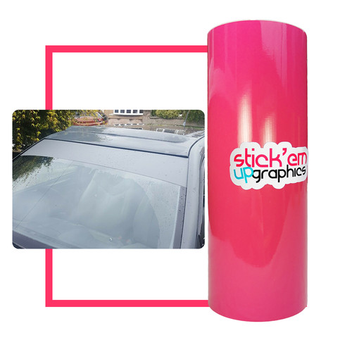Pink windscreen sunstrip sun - windscreen,