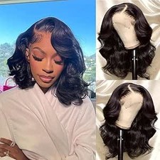 13X6 Bob Wig Human Hair Full