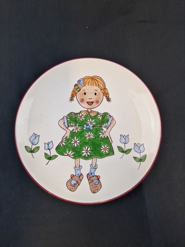 Hand painted decorative plate - painted,