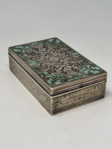 Antique silver gilt enamel - antique,