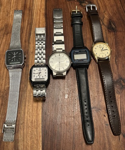 Casio watch job lot - lot, vintage
