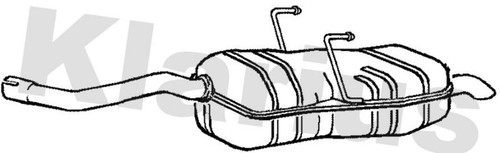 Klarius rr327m muffler - rr327m, exhaust