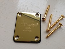Fender ST Corona California Gold Stamped Neck Plate Incl Screws Gasket! Ex Stock