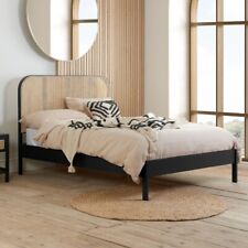 Black Rattan Bed, Margot Black