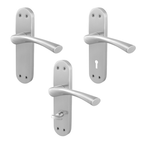 Satin internal door handles - satin,
