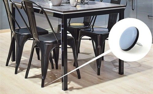 Round ptfe furniture - round, glides