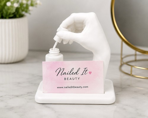 Nail salon business card - salon,